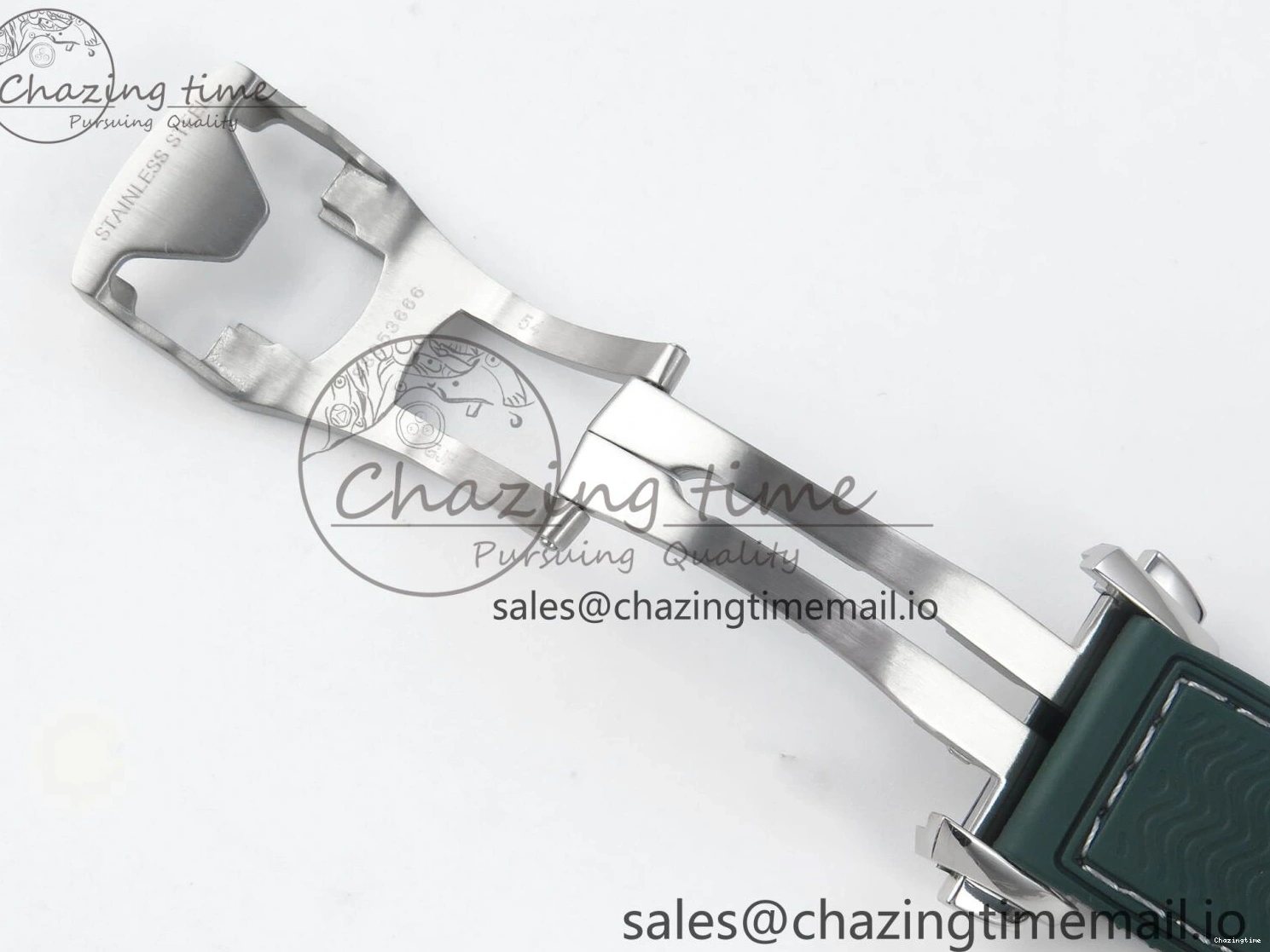 0416 Bold Seamaster Planet Ocean 600M 43.5mm SS SCF 1:1 Best Edition Green Bezel Gray Dial on Green Rubber Strap A8900 Super Clone 7666